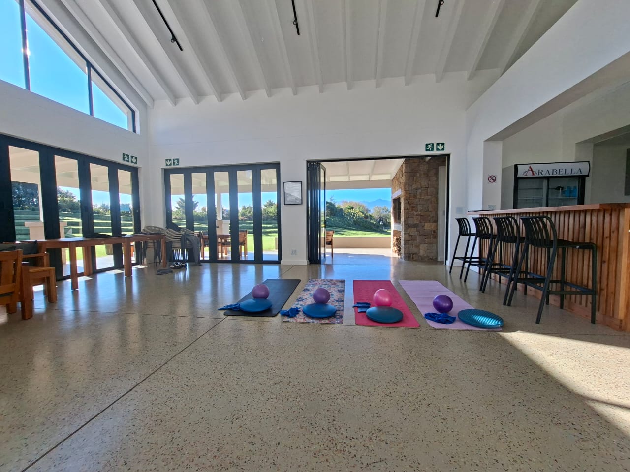 Group breathwork session at the Arabella Estate