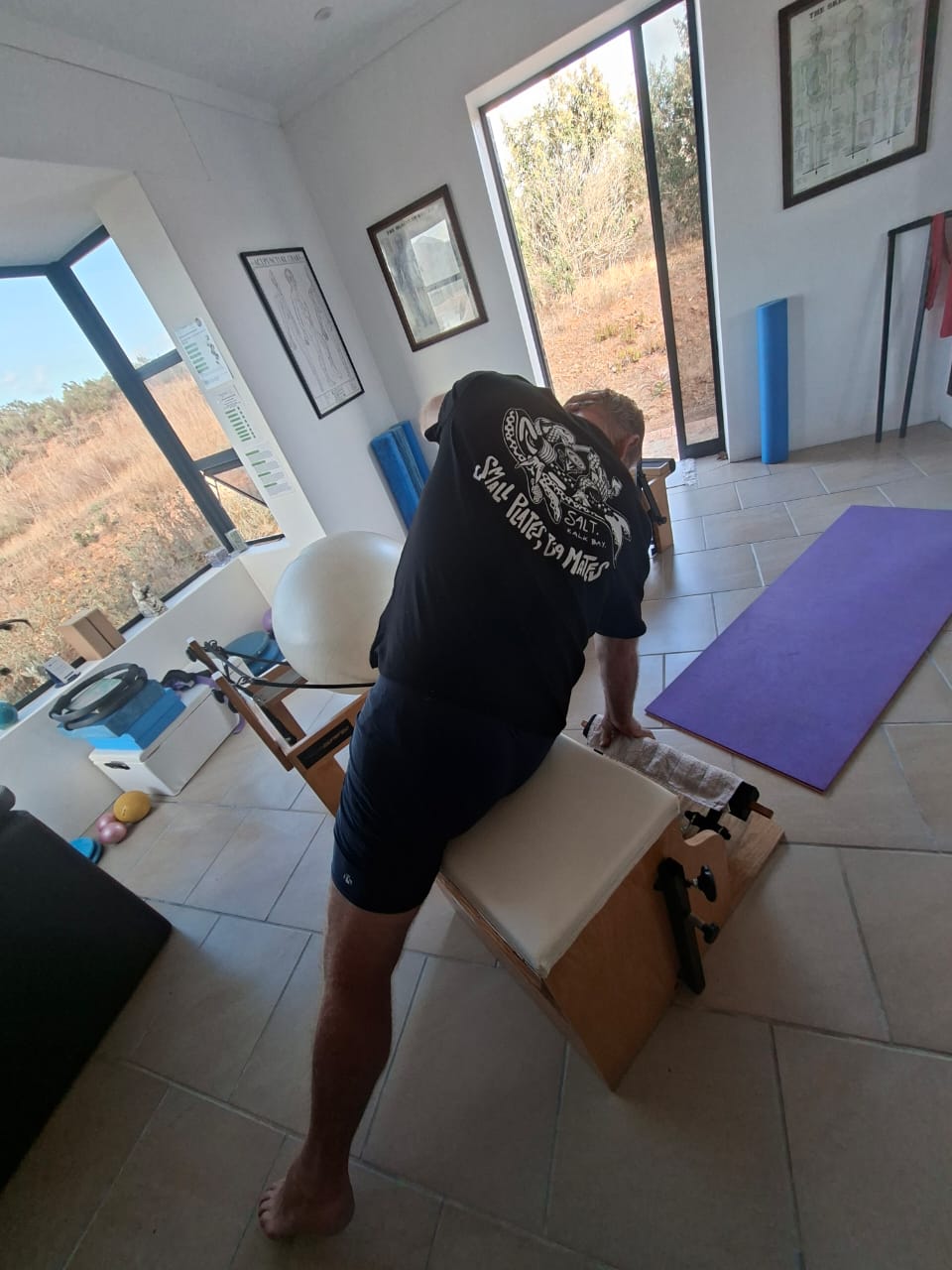 Pilates equipment session at BounceBack SA